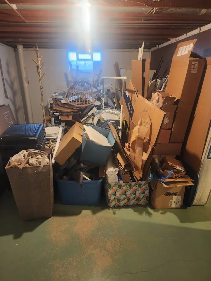 Roll-off dumpster container at job site for 8 Yard Dumpster Rental in Montecito